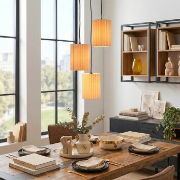 Deran hanging light, pendant light, Cluster pendant lamp black, 3-light sources