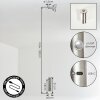 Molten hanging light, pendant light LED matt nickel, 1-light source