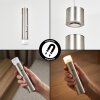 Molten hanging light, pendant light LED matt nickel, 1-light source
