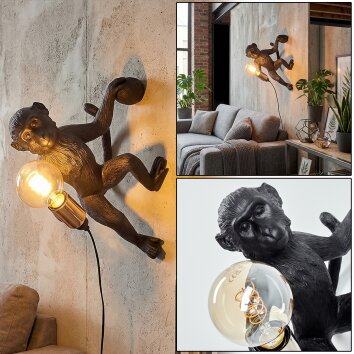 Leonix wall light gold, black, 1-light source