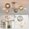 Gastor ceiling light, globe light 80 cm sand-coloured, 6-light sources