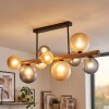 Lorin ceiling light dark brown, Ecru, black, 9-light sources
