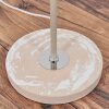Ganik floor lamp chrome, sand-coloured, 1-light source