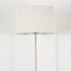 Ganik floor lamp chrome, sand-coloured, 1-light source
