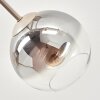 Koyoto ceiling light, globe light 78 cm sand-coloured, 6-light sources