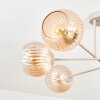 Koyoto ceiling light, globe light 78 cm sand-coloured, 6-light sources