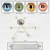 Koyoto ceiling light, globe light 78 cm sand-coloured, 6-light sources