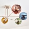 Koyoto ceiling light, globe light 78 cm sand-coloured, 6-light sources