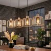 Molan hanging light, pendant light sand-coloured, 4-light sources