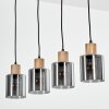 Mador hanging light, pendant light black, 4-light sources