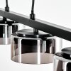 Folar hanging light, pendant light LED black, 4-light sources