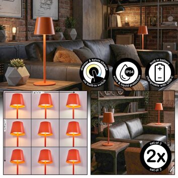 Salgadinho Outdoor table lamp, table lamp LED red, 1-light source