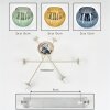 Koyoto ceiling light, globe light 78 cm sand-coloured, 6-light sources