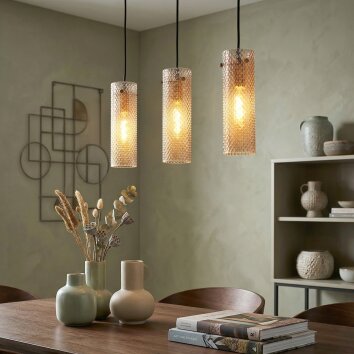 Velune hanging light, pendant light gold, 3-light sources
