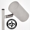 Javel desk lamp, table lamp LED chrome, grey, 1-light source