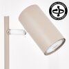 Javel desk lamp, table lamp LED sand-coloured, white, 1-light source