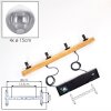 Gastor hanging light, globe light, pendant light Ecru, black, 4-light sources