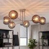 Koyoto ceiling light, globe light 78 cm sand-coloured, 6-light sources