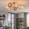 Koyoto ceiling light, globe light 78 cm sand-coloured, 6-light sources