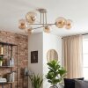 Koyoto ceiling light, globe light 78 cm sand-coloured, 6-light sources
