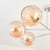 Koyoto ceiling light, globe light 78 cm sand-coloured, 6-light sources