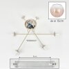 Koyoto ceiling light, globe light 78 cm sand-coloured, 6-light sources