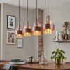 Traak hanging light, pendant light bronze, black, 4-light sources