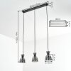 Sumar hanging light, pendant light black, 3-light sources