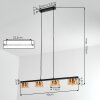 Folar hanging light, pendant light LED black, 4-light sources