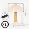 Forgek table lamp Champagne, Wood like finish, 1-light source