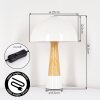 Mushroom Lamp  Forgek table lamp Wood like finish, sand-coloured, 1-light source