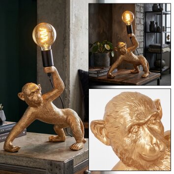 Kemor table lamp gold, black, 1-light source