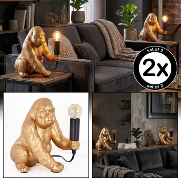 Zarik table lamp gold, black, 1-light source