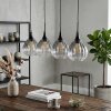 Rafel hanging light, pendant light black, 4-light sources