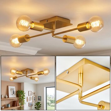 Bogno ceiling light brass, 4-light sources