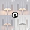 Kaval table lamp LED white, 1-light source