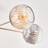 Ripoll ceiling light, globe light sand-coloured, 6-light sources