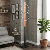 Pompu floor lamp LED Ecru, black, 1-light source