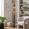 Pompu floor lamp LED Ecru, black, 1-light source