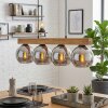 Koyoto hanging light, globe light, pendant light Ecru, black, 4-light sources