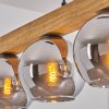 Koyoto hanging light, globe light, pendant light Ecru, black, 4-light sources