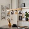 Koyoto hanging light, globe light, pendant light Ecru, black, 4-light sources