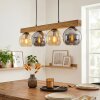 Koyoto hanging light, globe light, pendant light Ecru, black, 4-light sources
