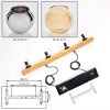Koyoto hanging light, globe light, pendant light Ecru, black, 4-light sources