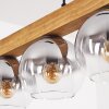 Koyoto hanging light, globe light, pendant light Ecru, black, 4-light sources