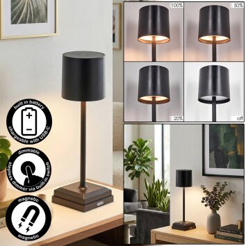 Kaval table lamp LED black, 1-light source