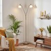 Karol floor lamp LED matt nickel, 2-light sources