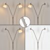 Karol floor lamp LED matt nickel, 2-light sources