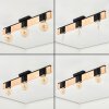 Lemou ceiling light Ecru, black, 3-light sources