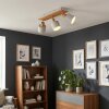Olaris ceiling light, ceiling spotlight chrome, grey, Ecru, 3-light sources